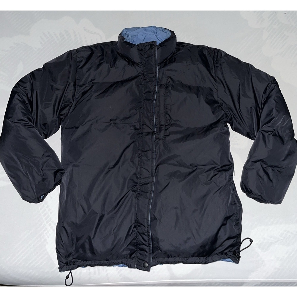 Lands End Navy Blue Puffer Jacket